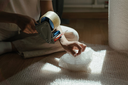 packing tape is great as a lint remover