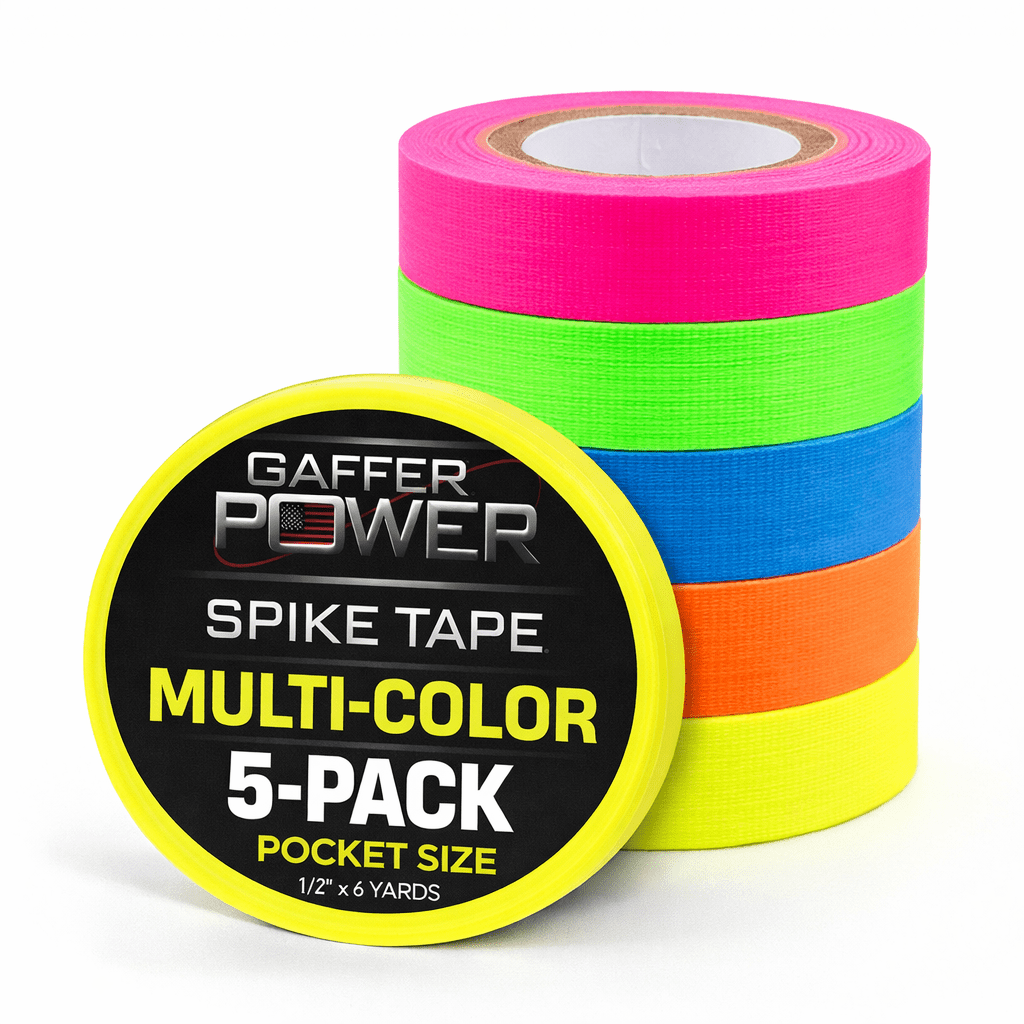 Multi-Color Spike Tape 5-Pack - 1/2