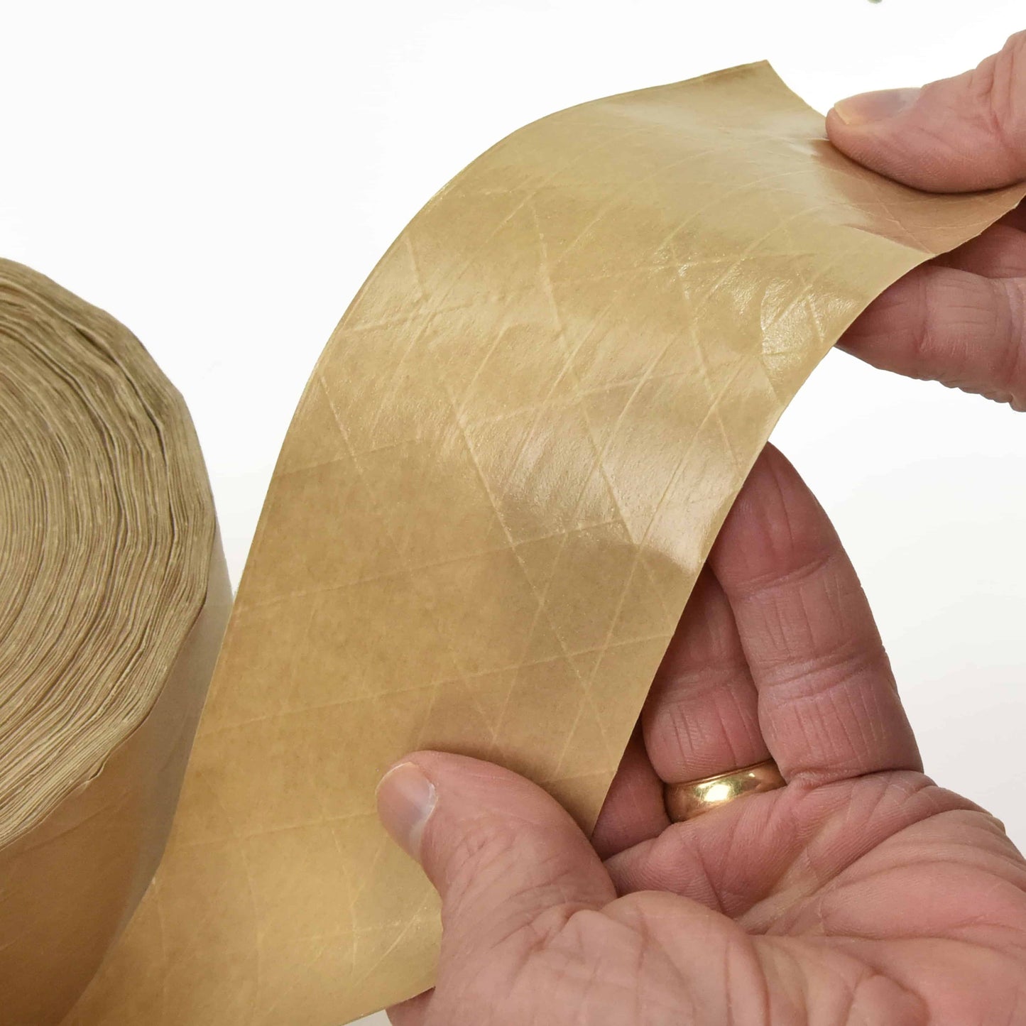 Reinforced Gummed Kraft Paper Packing Tape, 2.75 In x 375 Ft