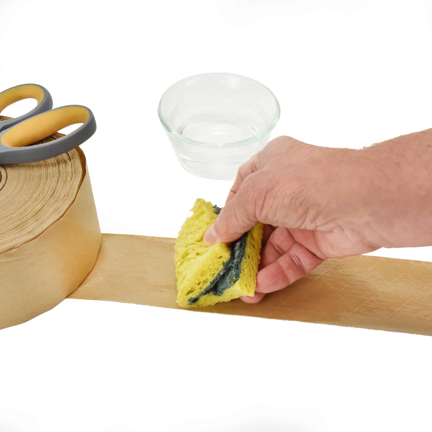 Reinforced Gummed Kraft Paper Packing Tape, 2.75 In x 375 Ft