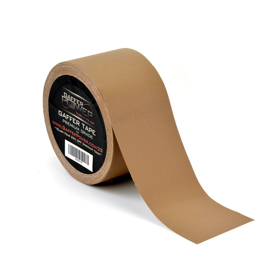 Gaffer Power Real Professional - Cinta adhesiva de alta calidad fabricada  en los Estados Unidos, color gris, de 3 pulgadas x 30 yardas, cinta