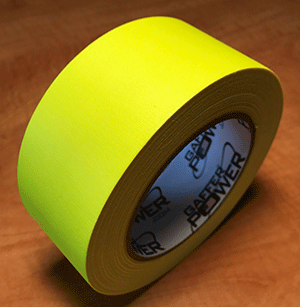 fluorescent yellow tape