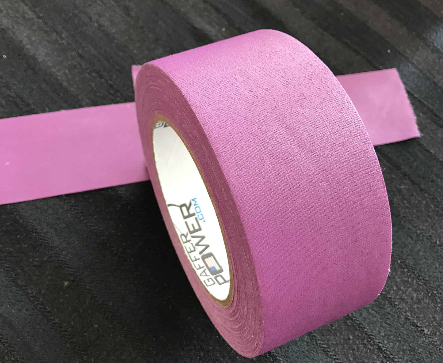 Purple 2 inch gaffer tape roll professional cloth tape used for securing cables and marking equipment on set