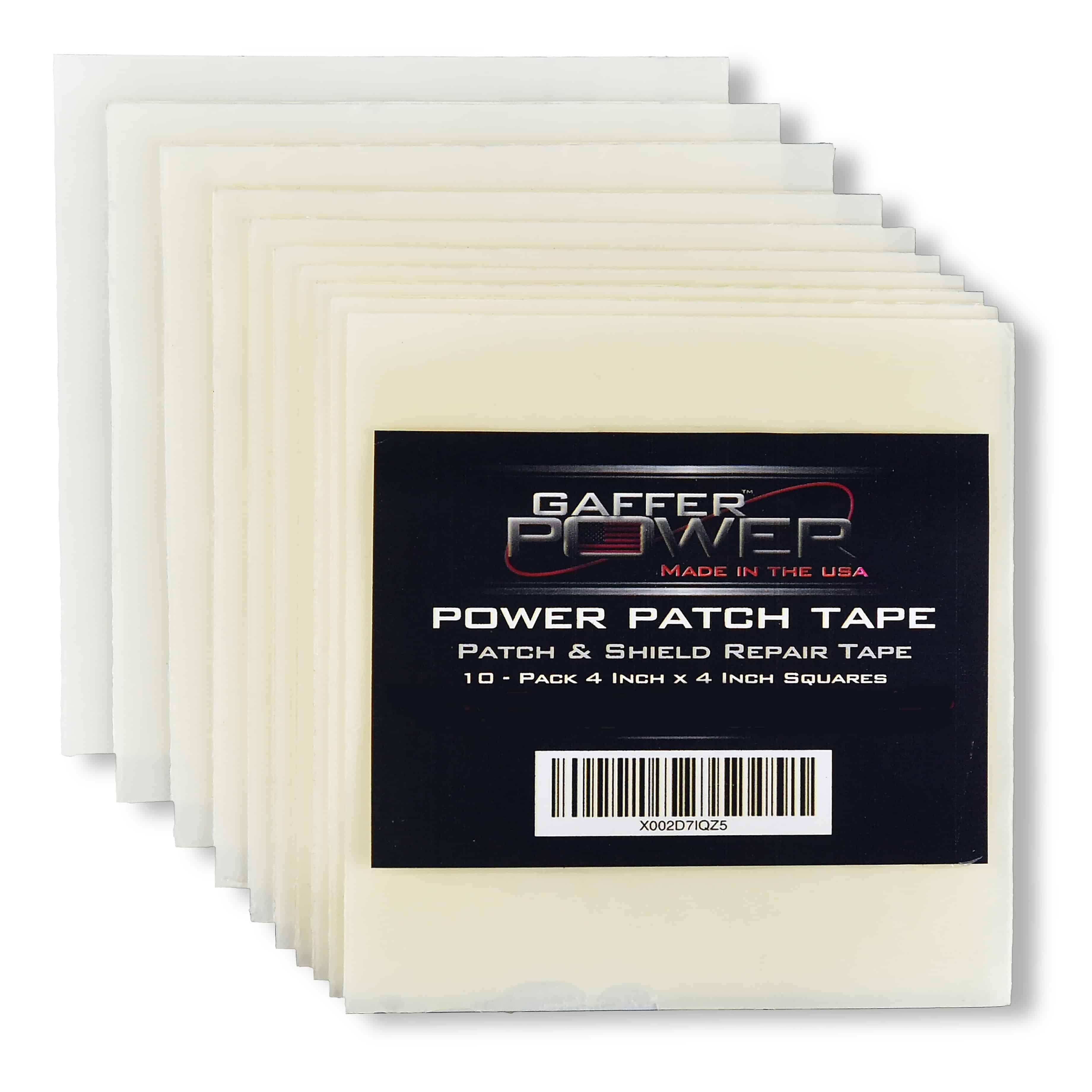 Repair Tape | Butyl Seal Tape | USA Made Quality | Waterproof Rubberized | 4 in x 4 in Precut Squares | by Gaffer Power