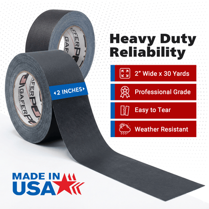 Gaffer Tape — Black 2" x 30yd