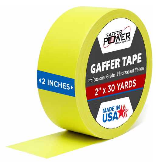 Gaffer Tape — Fluoro Yellow 2" x 30yd