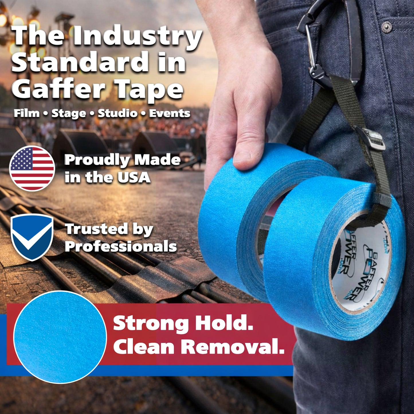 Gaffer Tape — Fluoro Blue 2" x 30yd