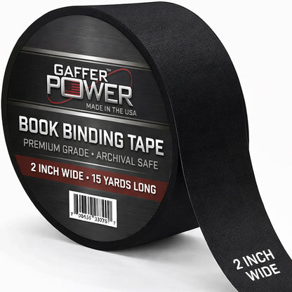 Book Binding Tape Black 2 in X 15 Yds