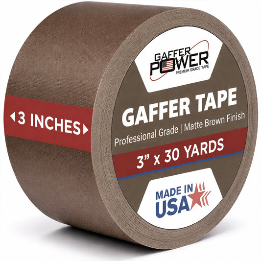 Gaffer Tape - 3 In x 30 Yards - Brown