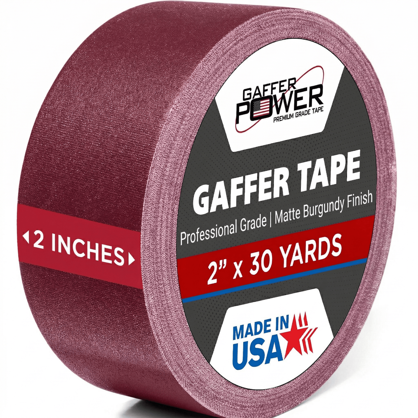 Gaffer Tape — Burgundy 2" x 30yd