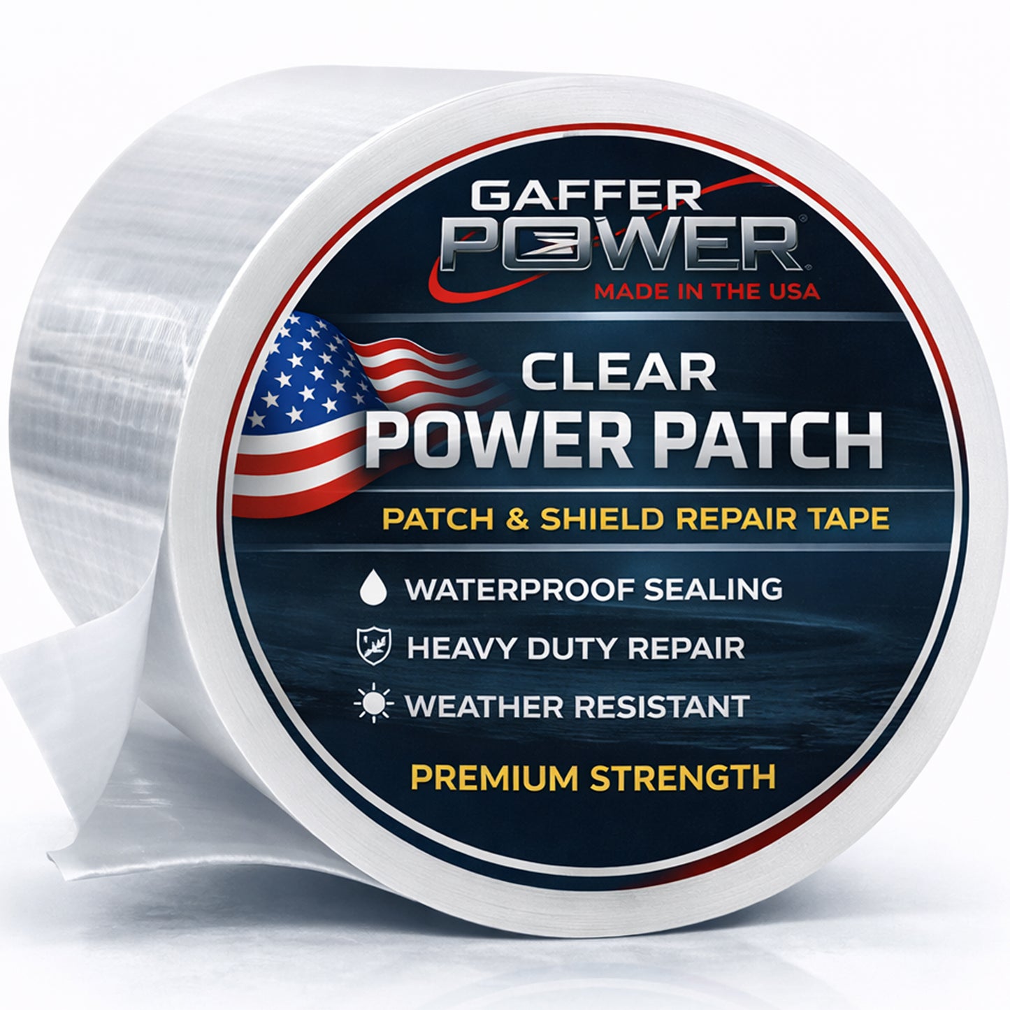 Patch & Shield Power Tape Clear - All Weather Patch Tape - 4" X 5 ft