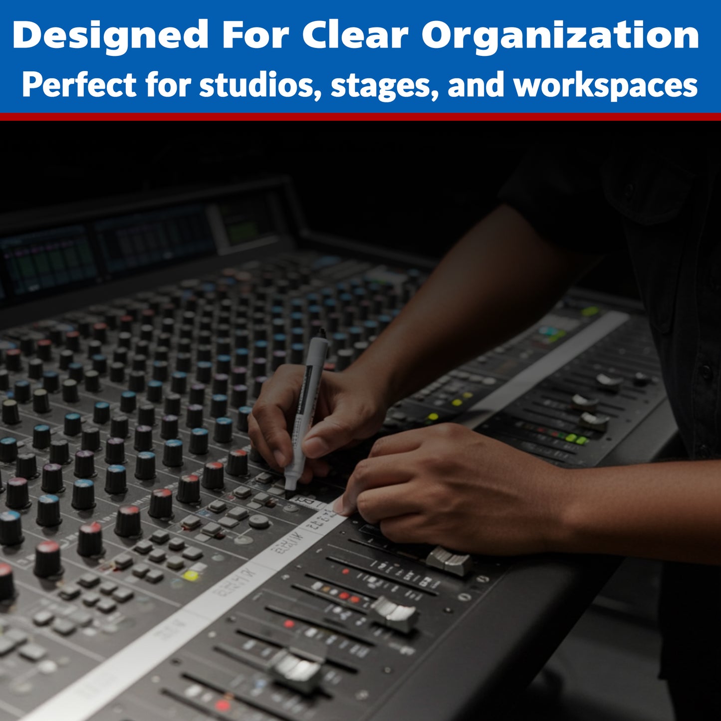 Console Labeling Tape, 1 Inch x 20 Yards