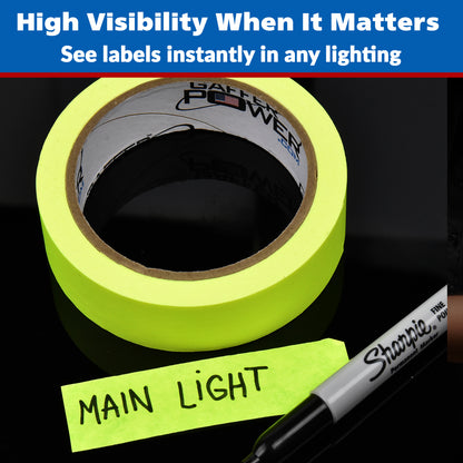 Console Labeling Tape, 1 Inch x 20 Yards