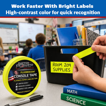 Console Labeling Tape, 1 Inch x 20 Yards