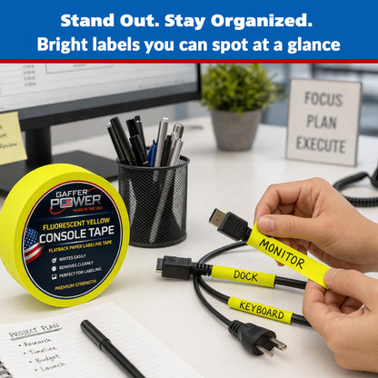 Console Labeling Tape, 1 Inch x 20 Yards