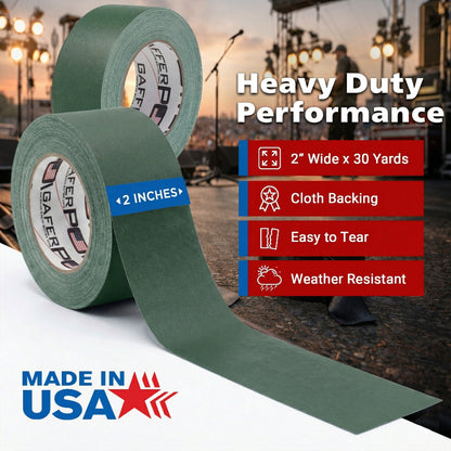 Gaffer Tape — Forest Green 2" x 30yd