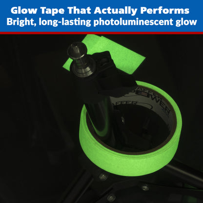 Glow  Gaffer Tape, 1 Inch x 15 Feet, Glow In Dark Tape Green