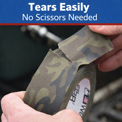 Gaffer Tape 2 In x 25 Yds  Muted Army Green Camouflage