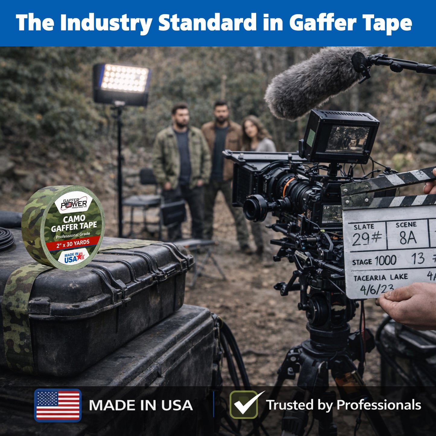 Gaffer Tape 2 In x 25 Yds  Muted Army Green Camouflage