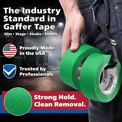 Gaffer Tape — Chroma Green 2" x 30yd