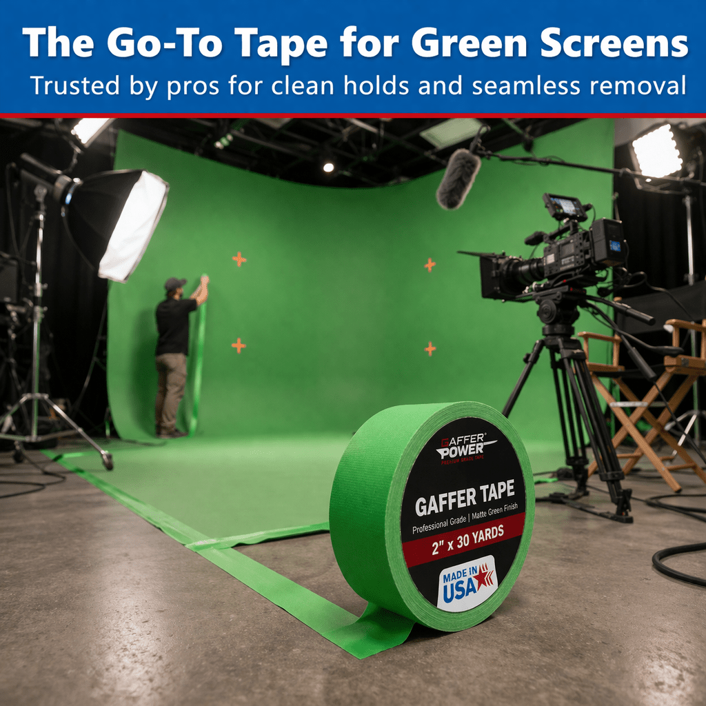 Gaffer Tape — Chroma Green 2" x 30yd