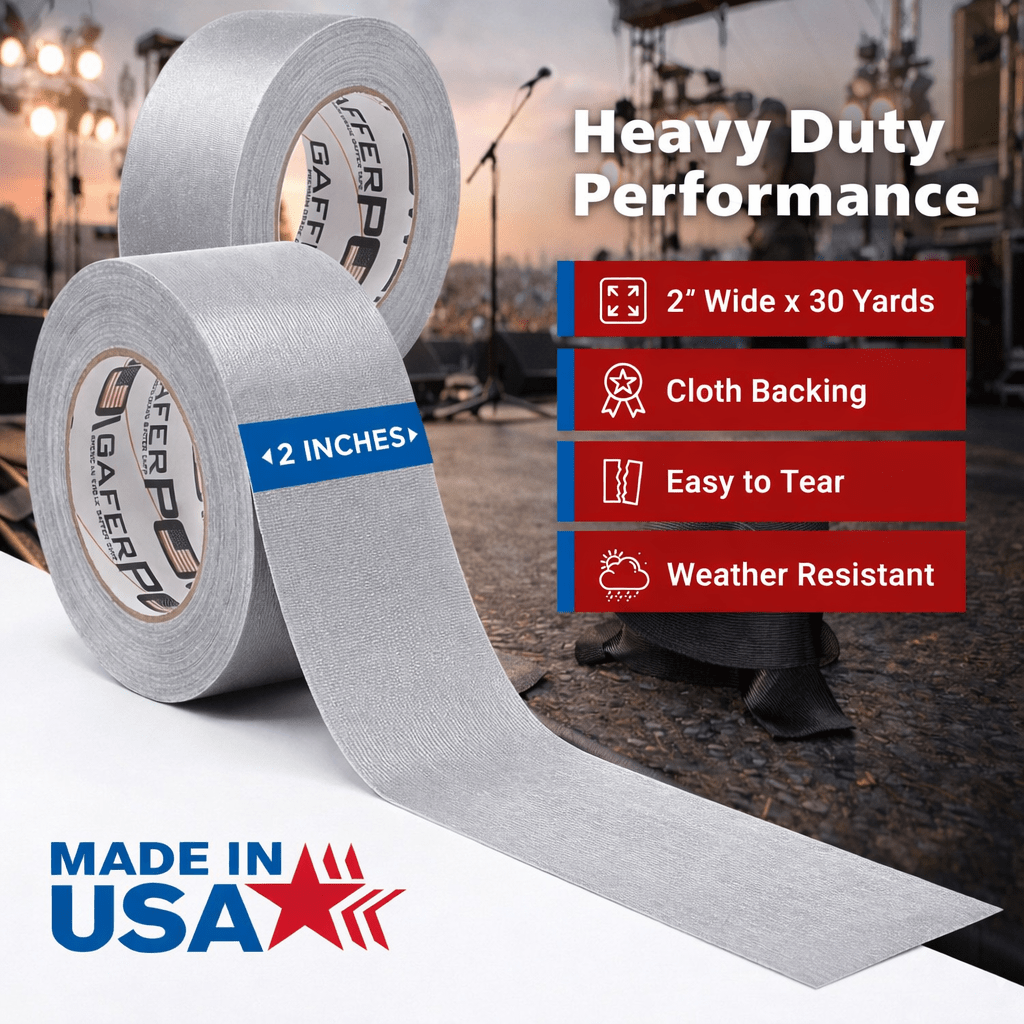 PRO POWER AGT100X50BLK Waterdichte Doek Gaffer Tape 100mm x 50m Zwart PRO POWER AGT100X50BLK Waterdichte Doek Gaffer Tape 100mm x 50m Zwart