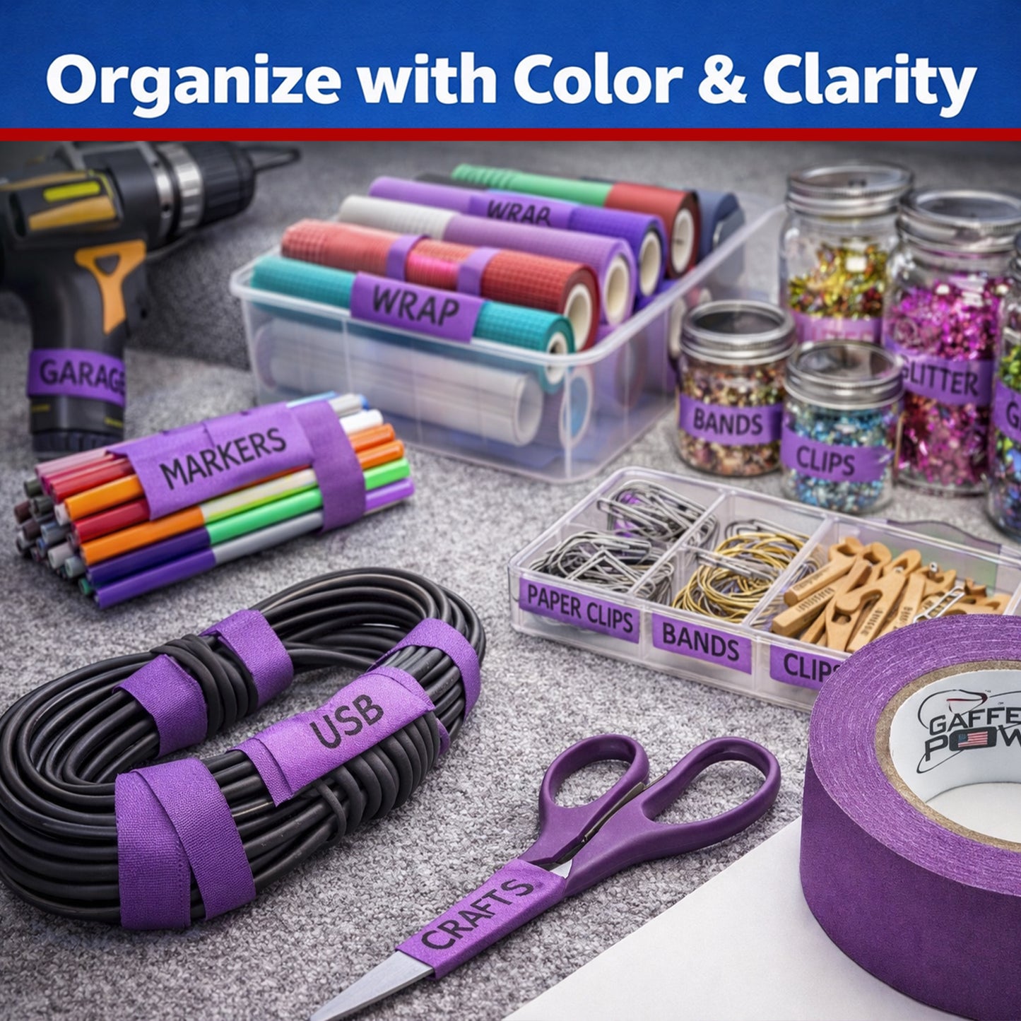 Gaffer Tape — Purple 2" x 30yd
