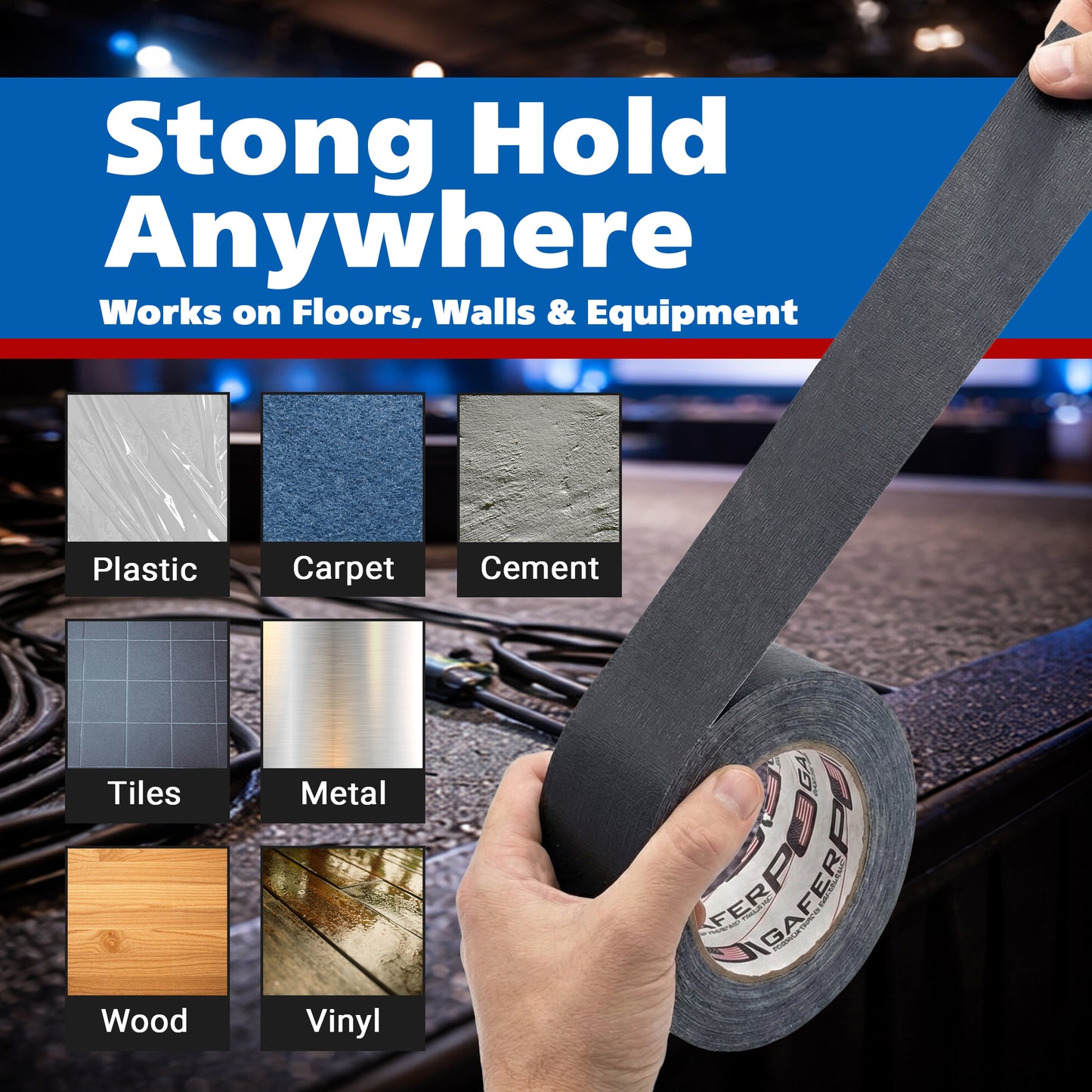 Gaffer Tape, 2 Inch x 30 Yards - White