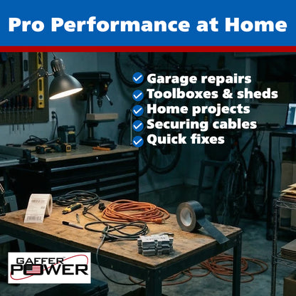 Gaffer Tape, 2 Inch x 30 Yards - White