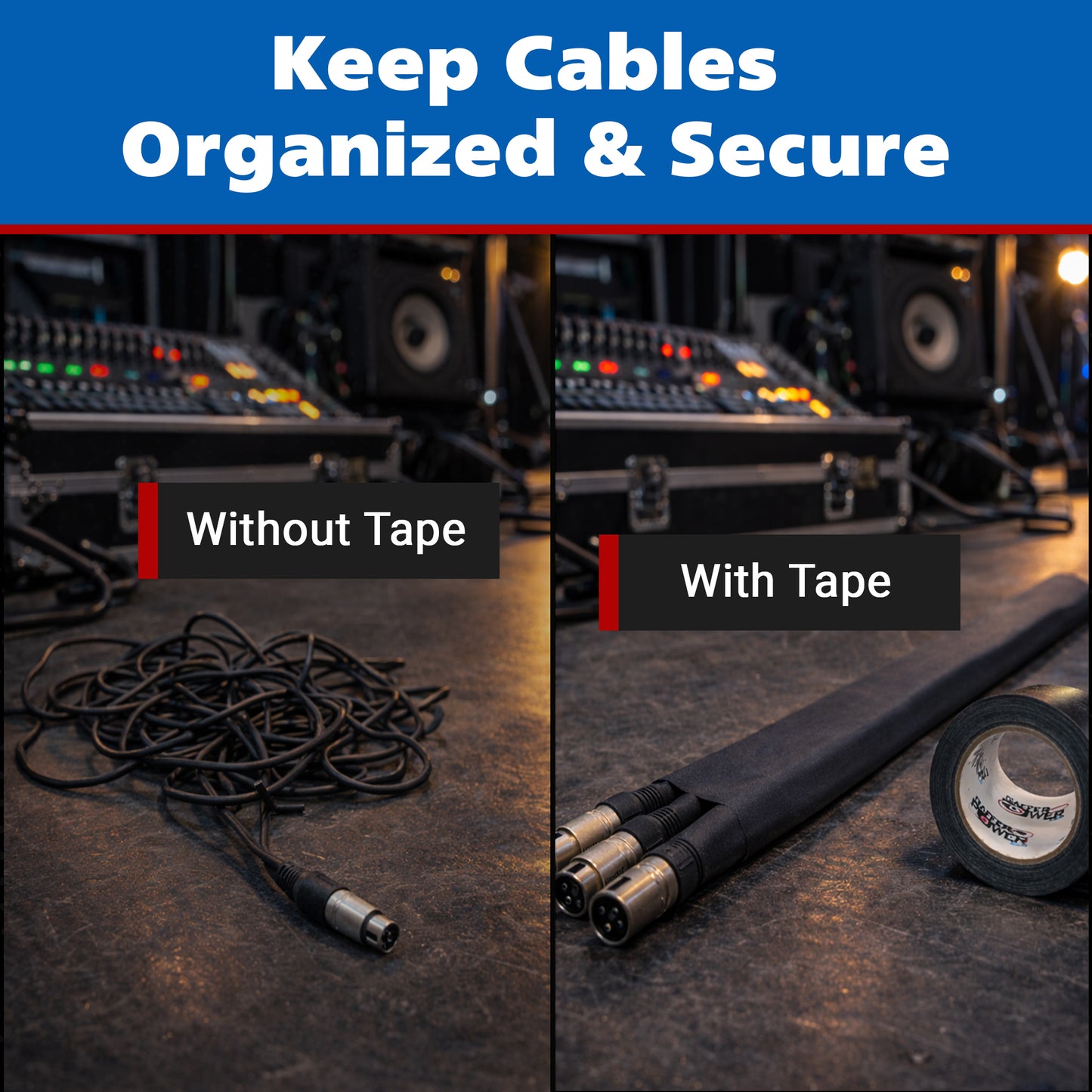 Gaffer Tape, 2 Inch x 30 Yards - White