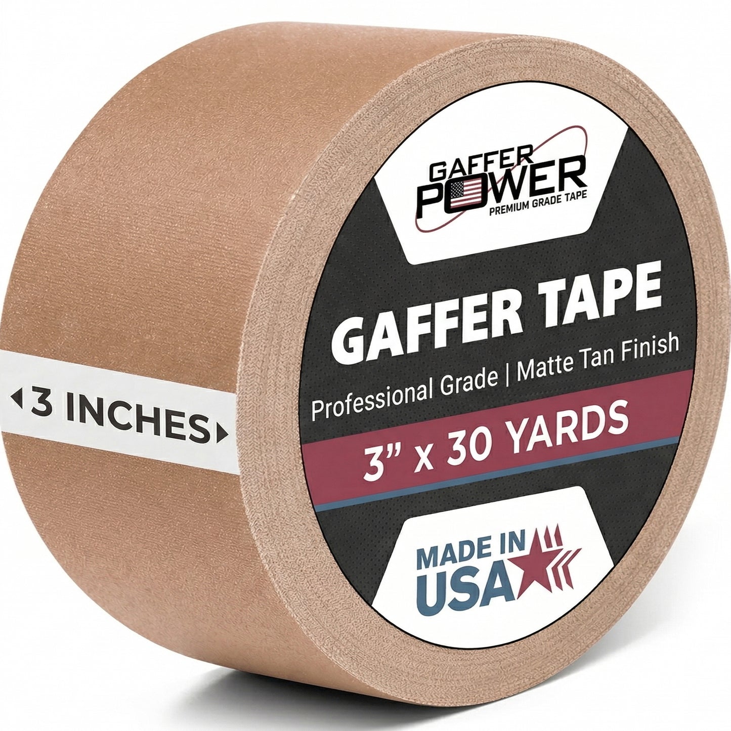 Gaffer Tape — Tan 3" x 30yd