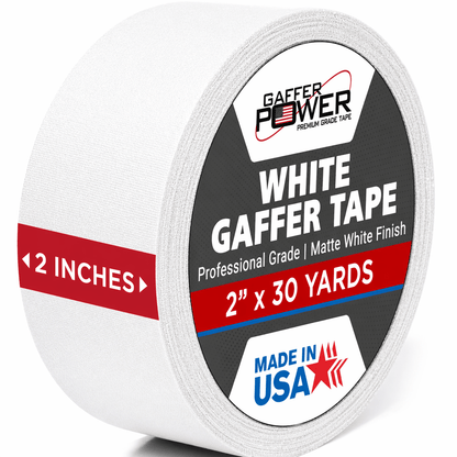 Gaffer Tape, 2 Inch x 30 Yards - White