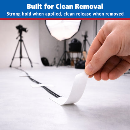 Gaffer Tape, 1 Inch x 55 Yards - White