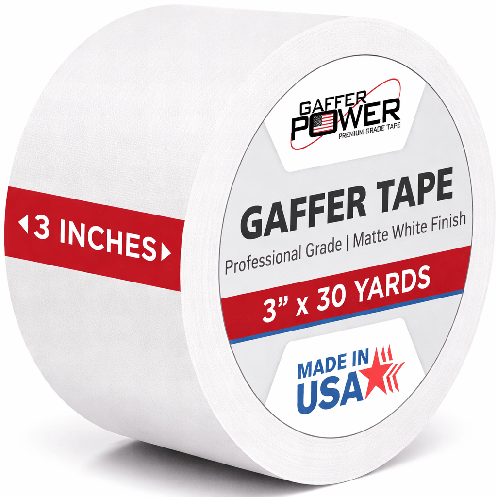 Gaffer Tape — White 3" x 30yd
