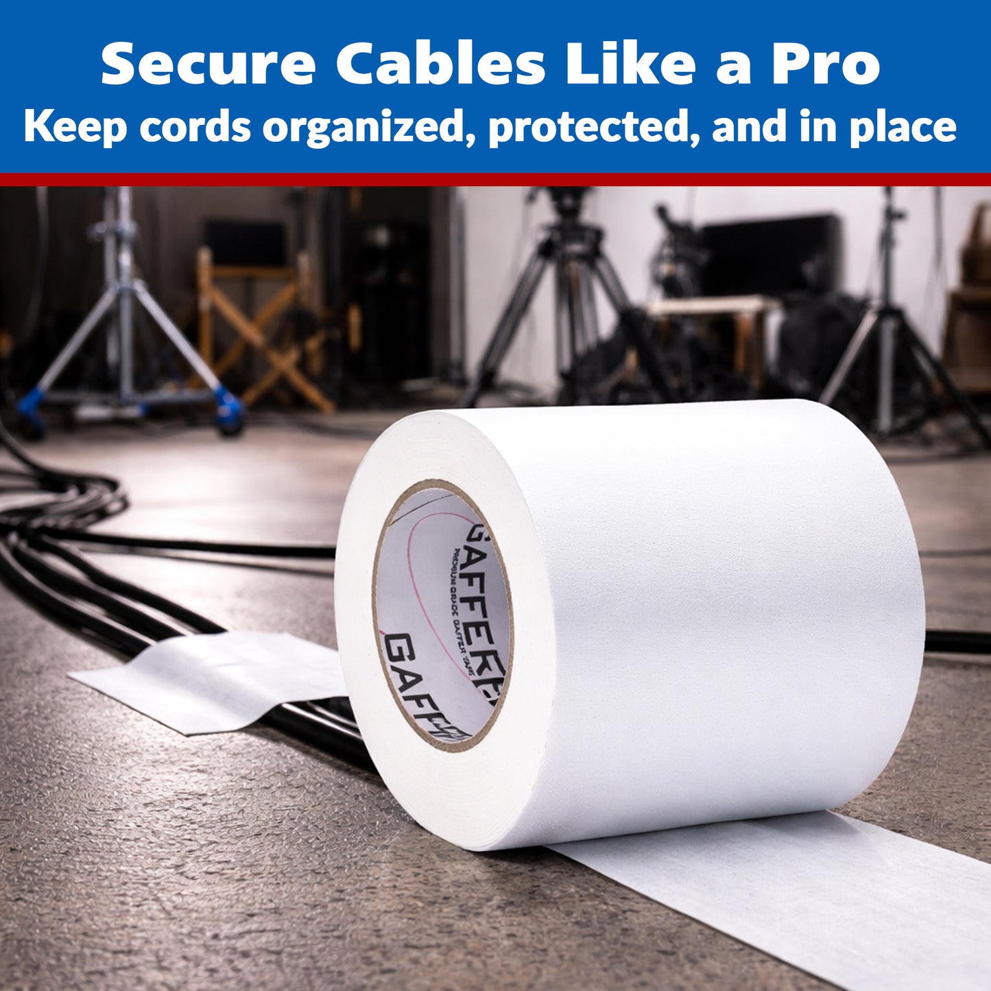 Gaffer Tape — White 4" x 30yd