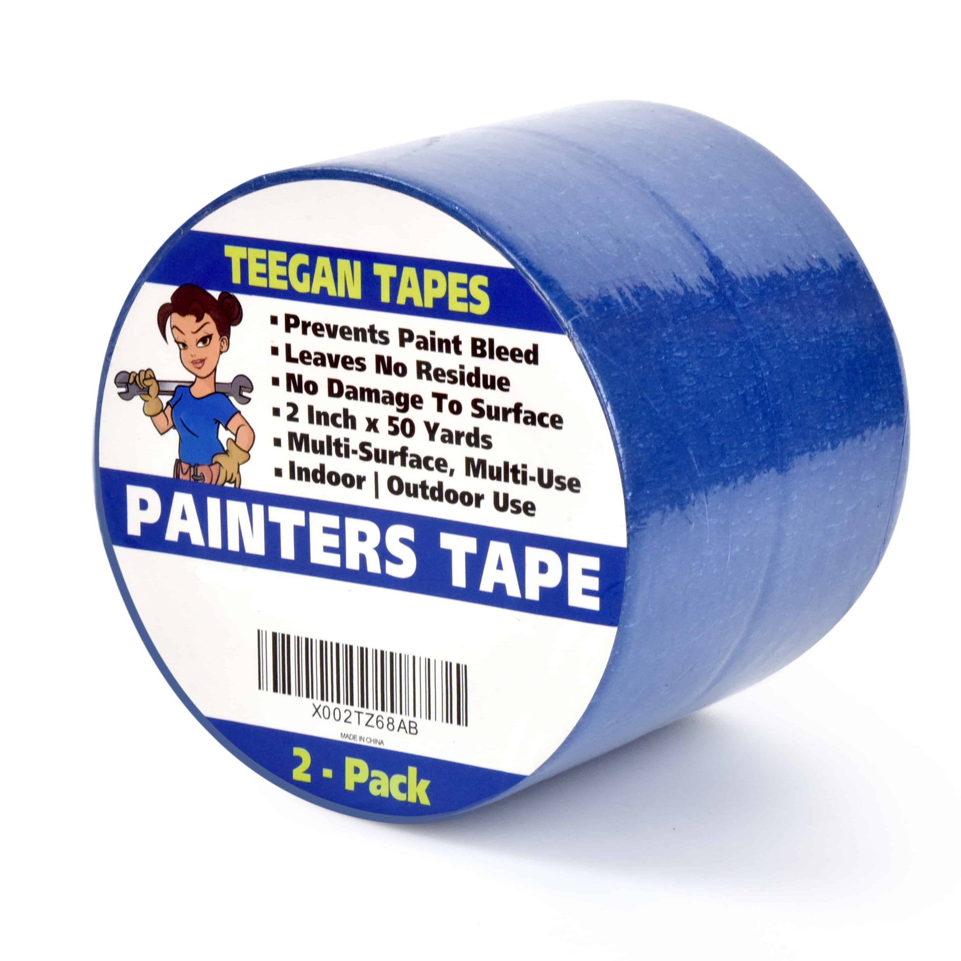 Wide Blue Painters Tape, 6 inch x 60 yds, Made in America, Great