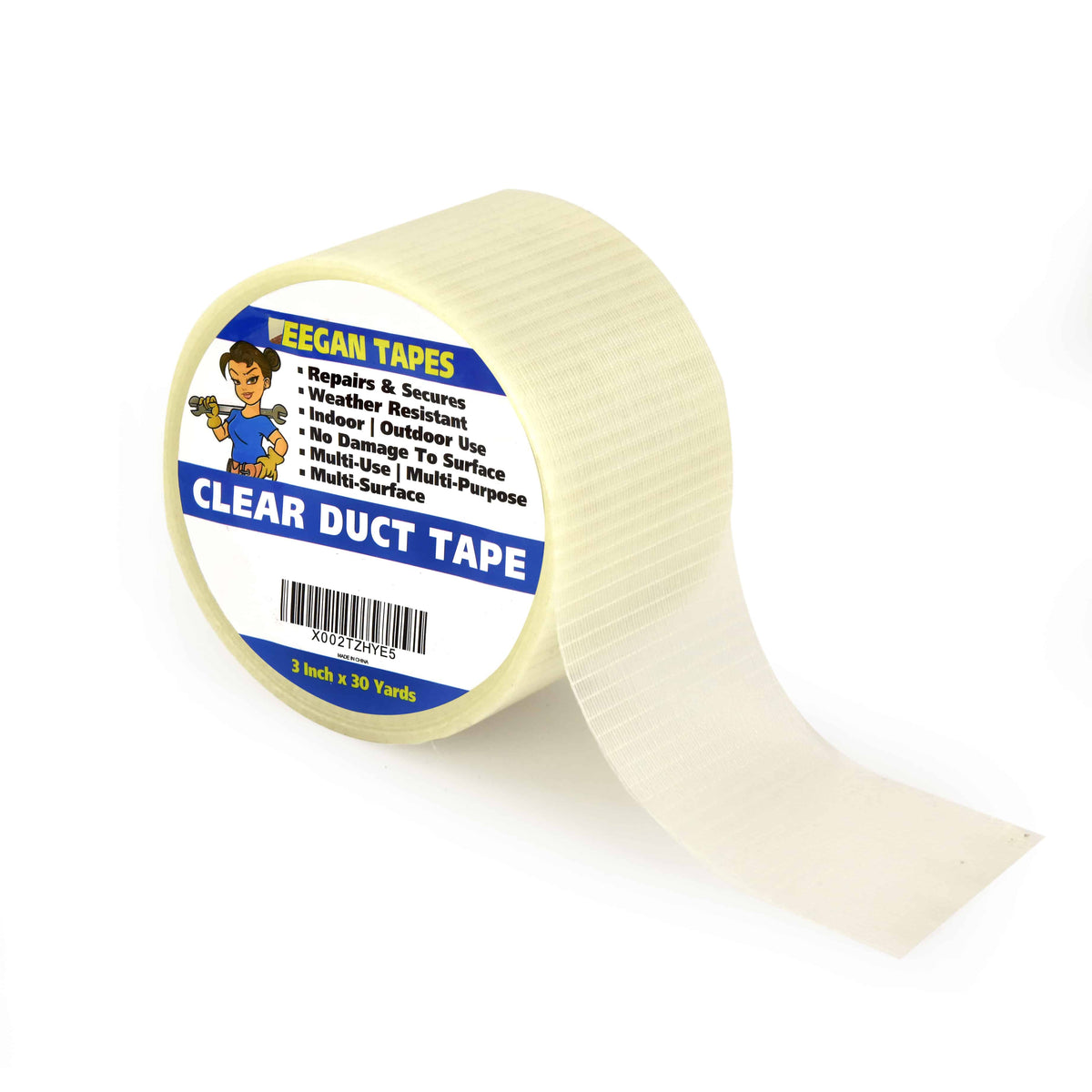 Transparent Duct Tape - 2 Inches X 30 Yards, Clear General Purpose Adhesive Tape