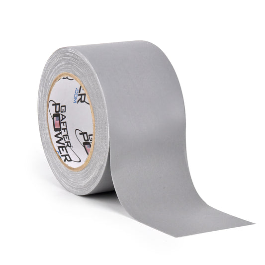 Grey gaffer tape roll 3 inch x 30 yard professional cloth tape with matte non reflective finish for cable management and stage production
