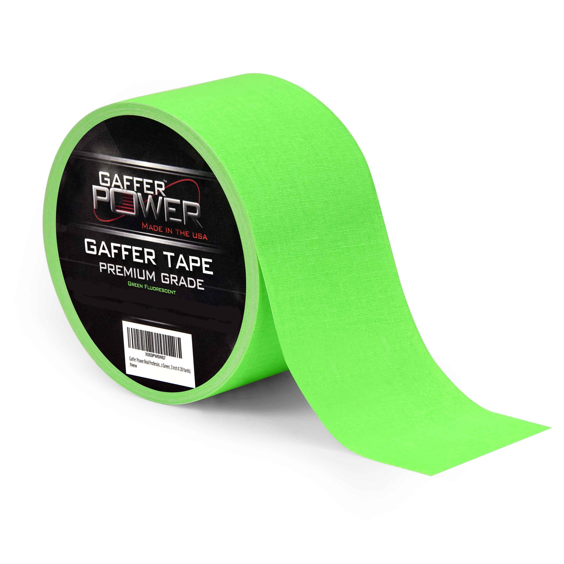 Gaffer Power Real Professional Premium Grade Gaffer Tape 4 Inch X 30 Yards,  Black- Made in The USA - Heavy Duty Gaffers Tape - Non-Reflective 