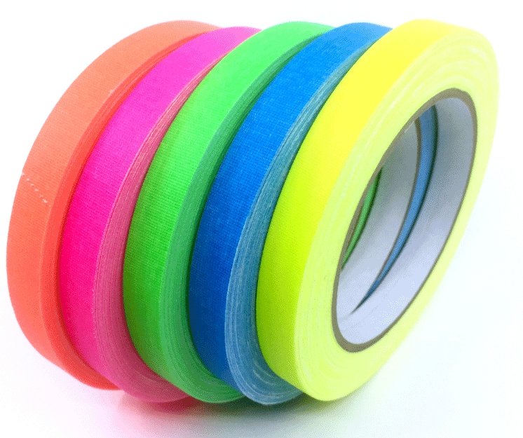 Spike Tape, 5-Pack (1/2 In x 20 Yds per roll)-Multi-Color – Gaffer Power