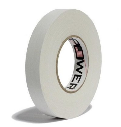 White gaffer tape roll 1 inch x 60 yard professional cloth tape for labeling equipment and cable management