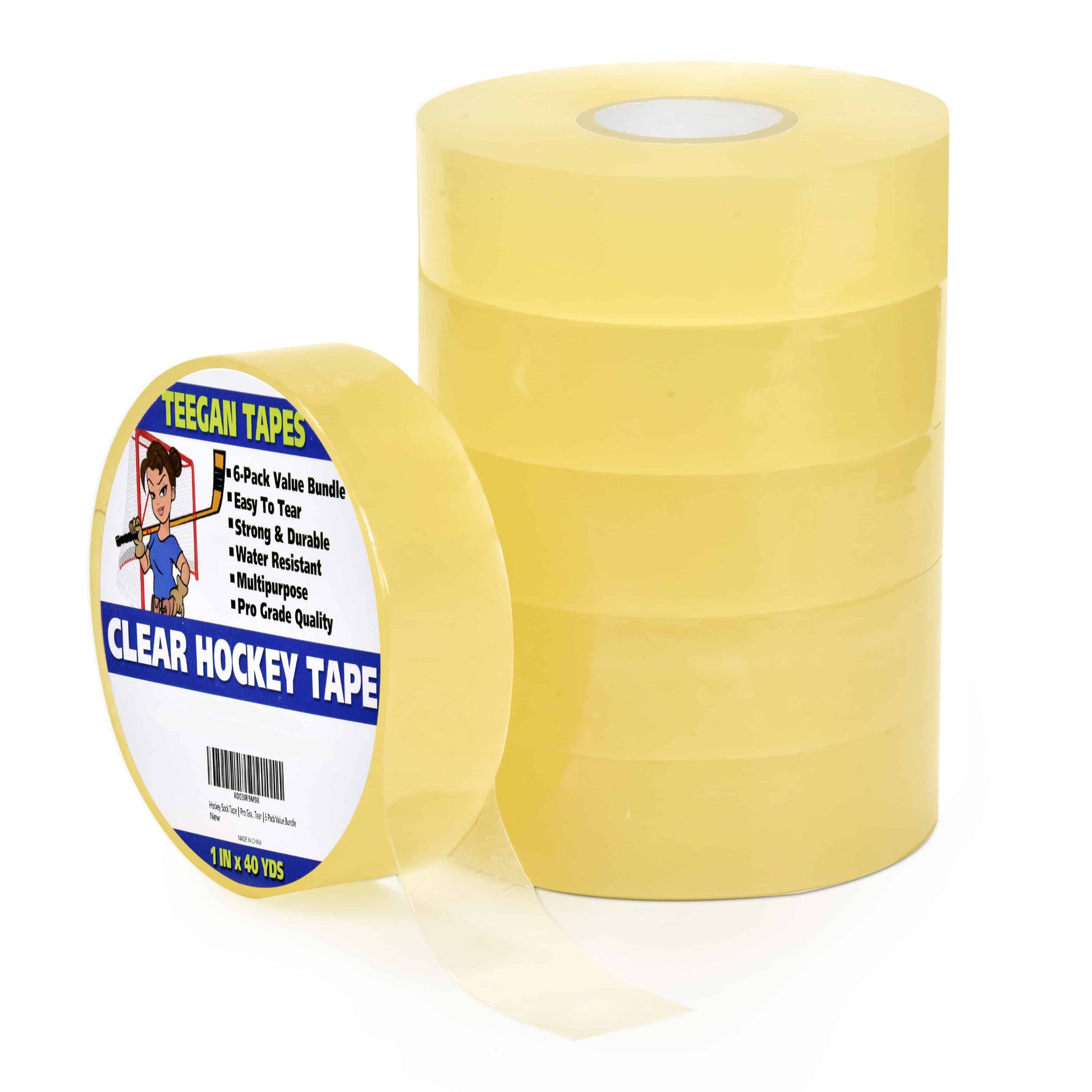 Hockey Stick Tape for Socks and Gear, Easy to Stretch and Tear Hockey Tape  - China Hockey Tape, Hockey Stick Tape